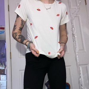 Kate spade lip shirt
